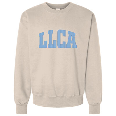 LLCA Striped  - Unisex 10 oz. Heavyweight Crewneck Sweatshirt Thumbnail