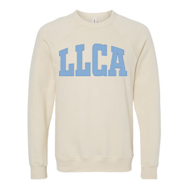 LLCA Striped  - Unisex Sponge Fleece Raglan Sweatshirt Thumbnail