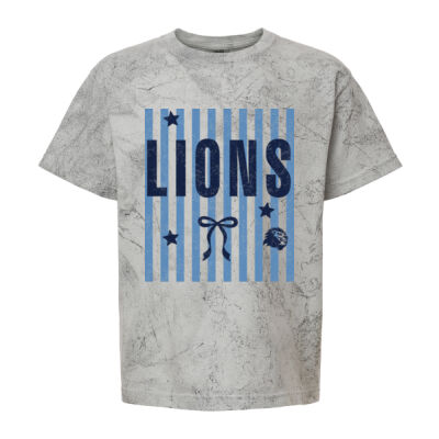 Striped Lions  - Youth Heavyweight Color Blast Tee Thumbnail