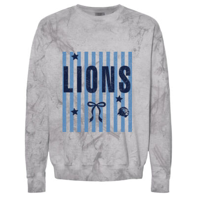Striped Lions  - Colorblast™ Crewneck Sweatshirt Thumbnail