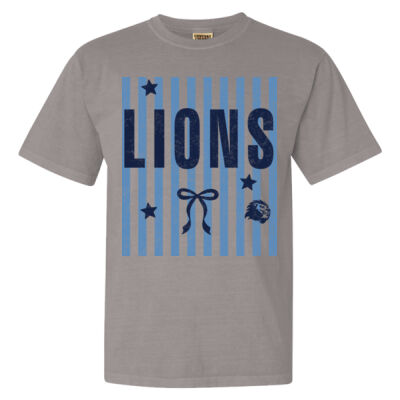Striped Lions  - Garment Dyed Heavyweight Ringspun Short Sleeve Shirt Thumbnail