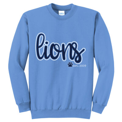 Cursive Lions  - Core Fleece Crewneck Sweatshirt Thumbnail