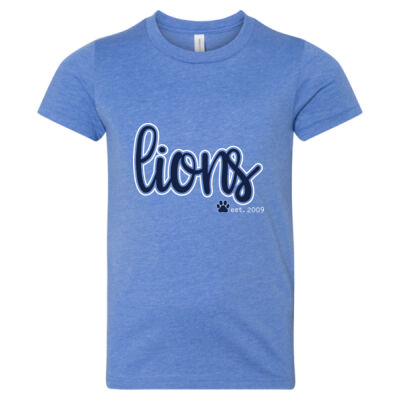 Cursive Lions  - Youth CVC Unisex Jersey Tee Thumbnail