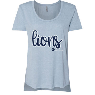 Cursive Lions  - Women's Festival Scoop Neck T-Shirt Thumbnail