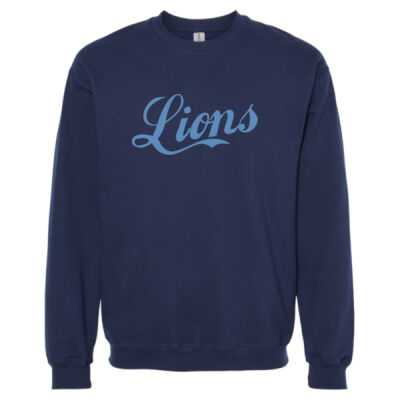 Retro Cursive Lions  - Softstyle® Crewneck Sweatshirt Thumbnail