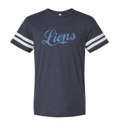 Retro Cursive Lions  - Football Fine Jersey Tee Thumbnail