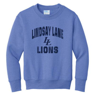 Destressed Lindsay Lane  - Youth Core Fleece Crewneck Sweatshirt Thumbnail
