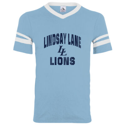 Destressed Lindsay Lane  - Sleeve Stripe Jersey Thumbnail