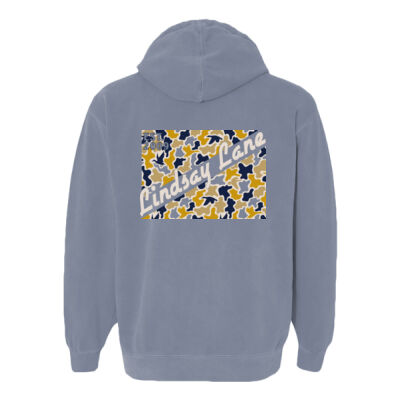 Camo Lindsay Lane  - Garment-Dyed Hooded Sweatshirt Thumbnail