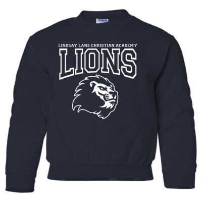 Lion Head  - Heavy Blend Youth Crewneck Sweatshirt Thumbnail