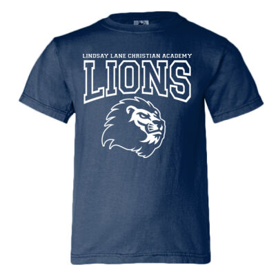 Lion Head  - Youth Garment Dyed Ringspun T-Shirt Thumbnail