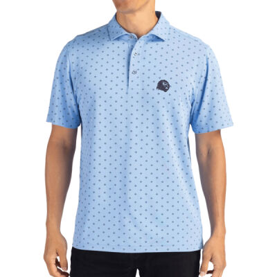 Lion Head - Cutter & Buck Virtue Eco Pique Tile Print Recycled Mens Polo Thumbnail