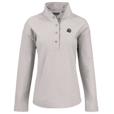 Lion Head - Cutter & Buck Hunts Point Eco Textured Fleece Recycled Womens Snap Pullover Thumbnail